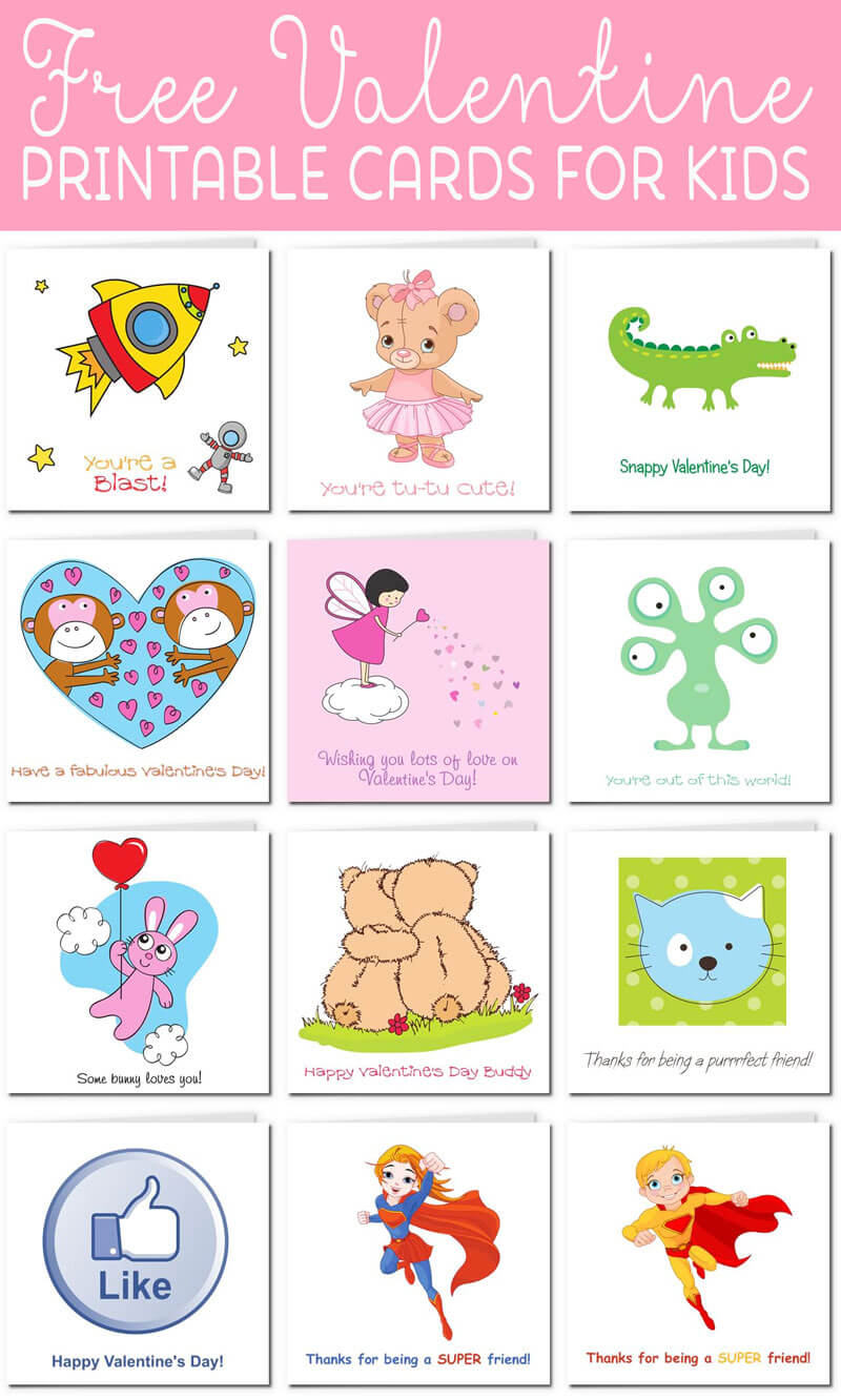 Printable Valentine Cards For Kids Within Valentine Card Template For Kids