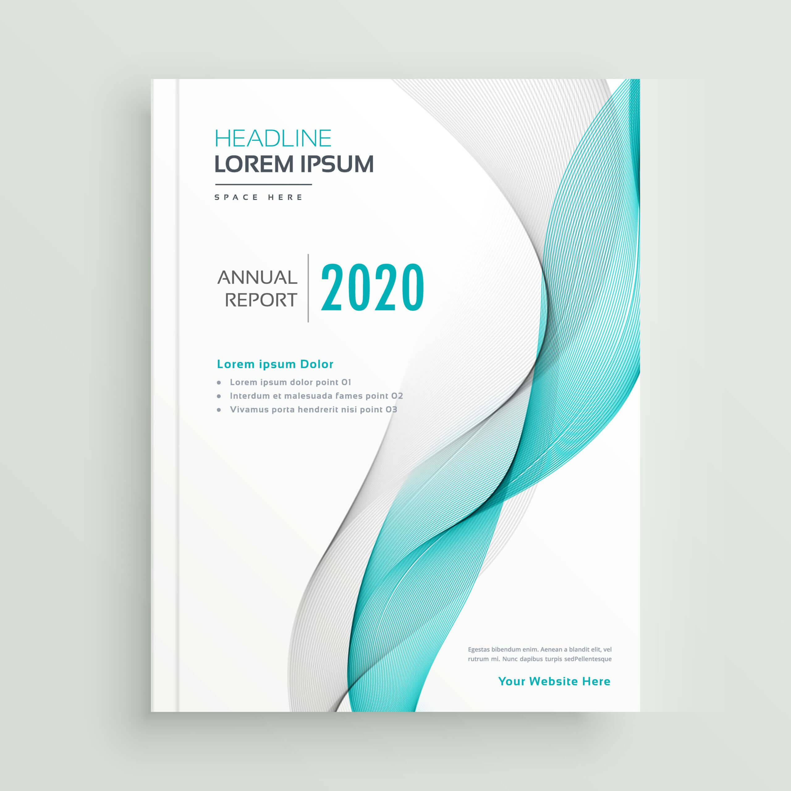 Professional Business Brochure Or Book Cover Design Template For Cover Page For Annual Report Template