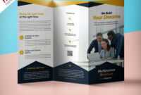 Professional Corporate Tri-Fold Brochure Free Psd Template intended for Brochure Psd Template 3 Fold