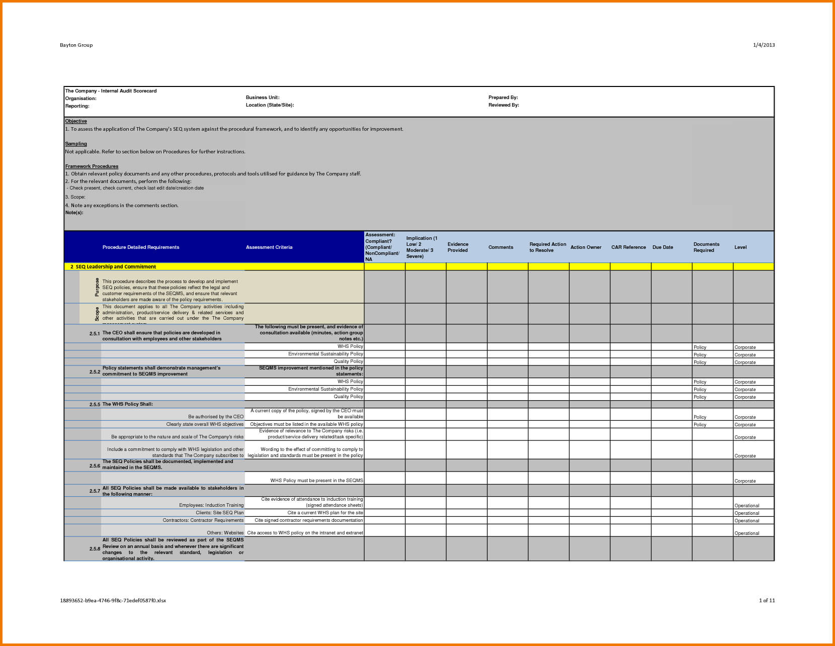 Professional-Internal-Audit-Report-Template-Example-With-...