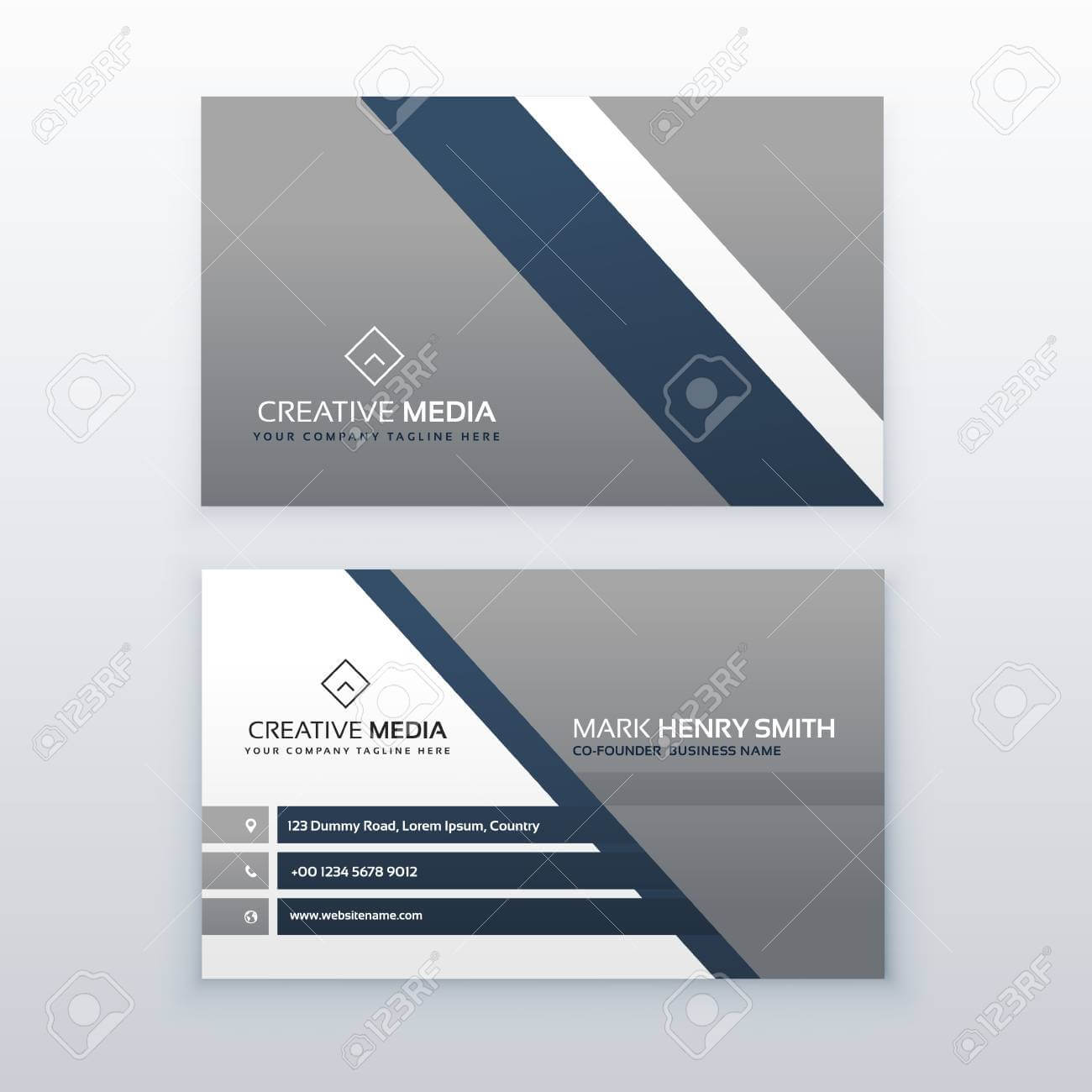 Professional Modern Business Card Creative Template Design Intended For Modern Business Card Design Templates