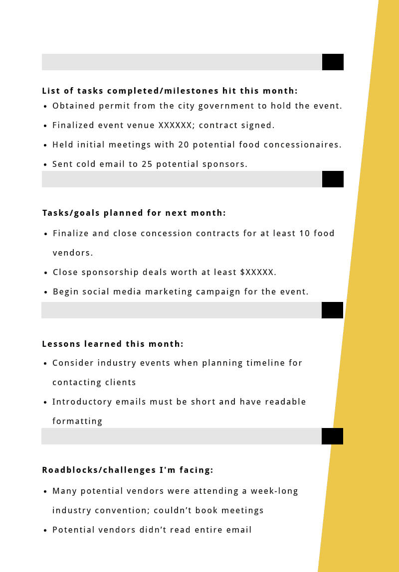 Progress Report: How To Write, Structure And Make It For Company Progress Report Template