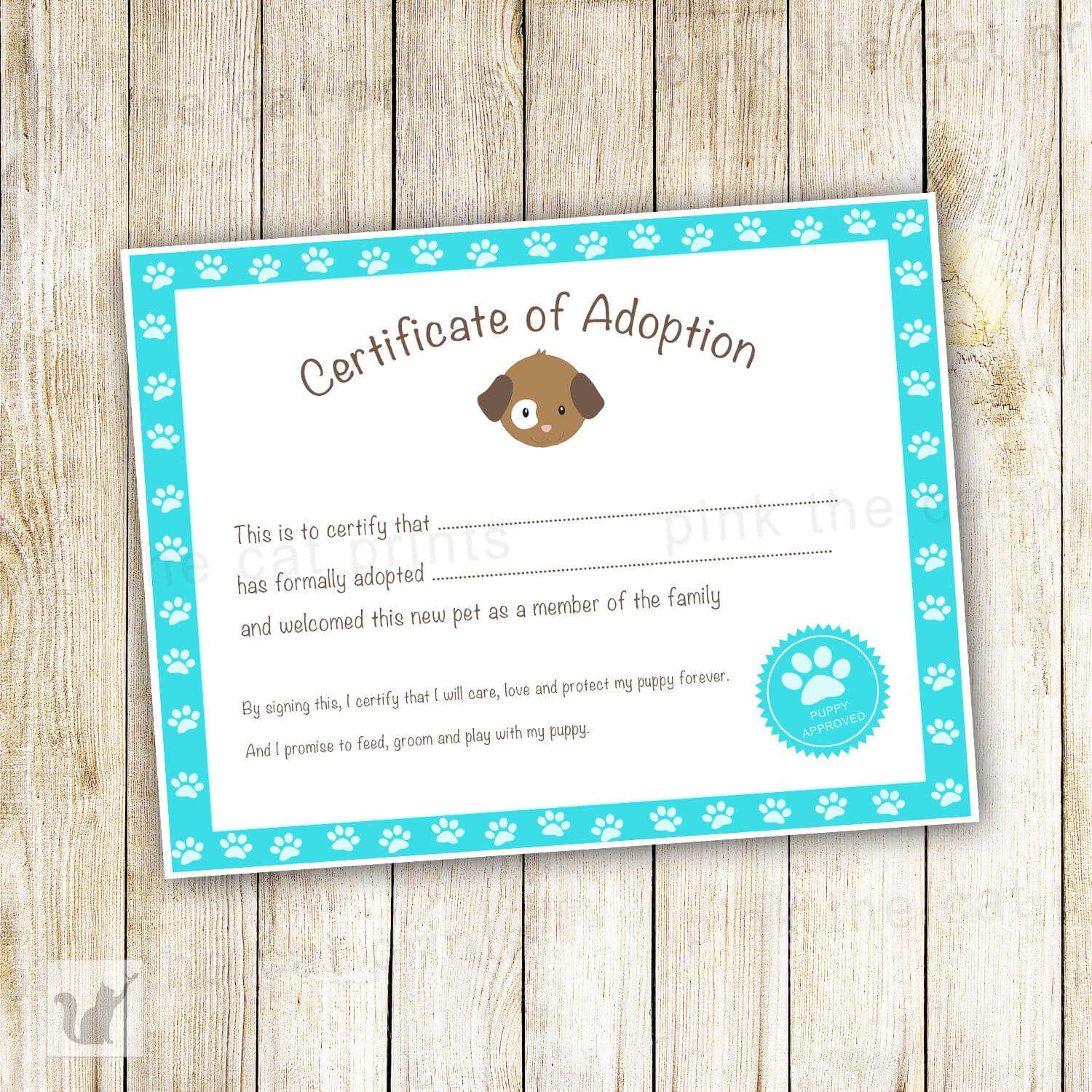 Puppy Adoption Certificate Template – Google Search | Puppy Pertaining To Pet Adoption Certificate Template