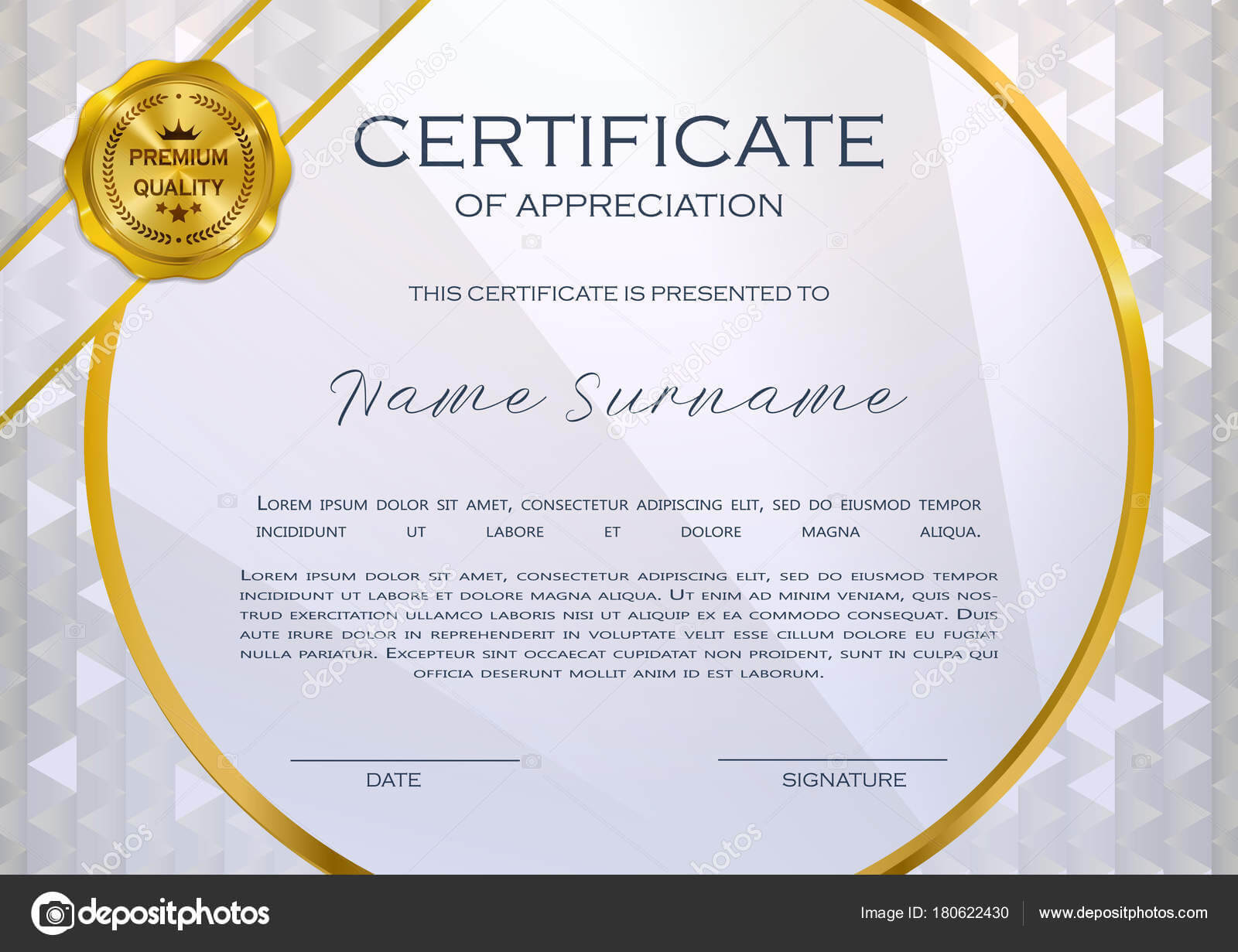 Qualification Certificate Appreciation Design Elegant Luxury Throughout Qualification Certificate Template