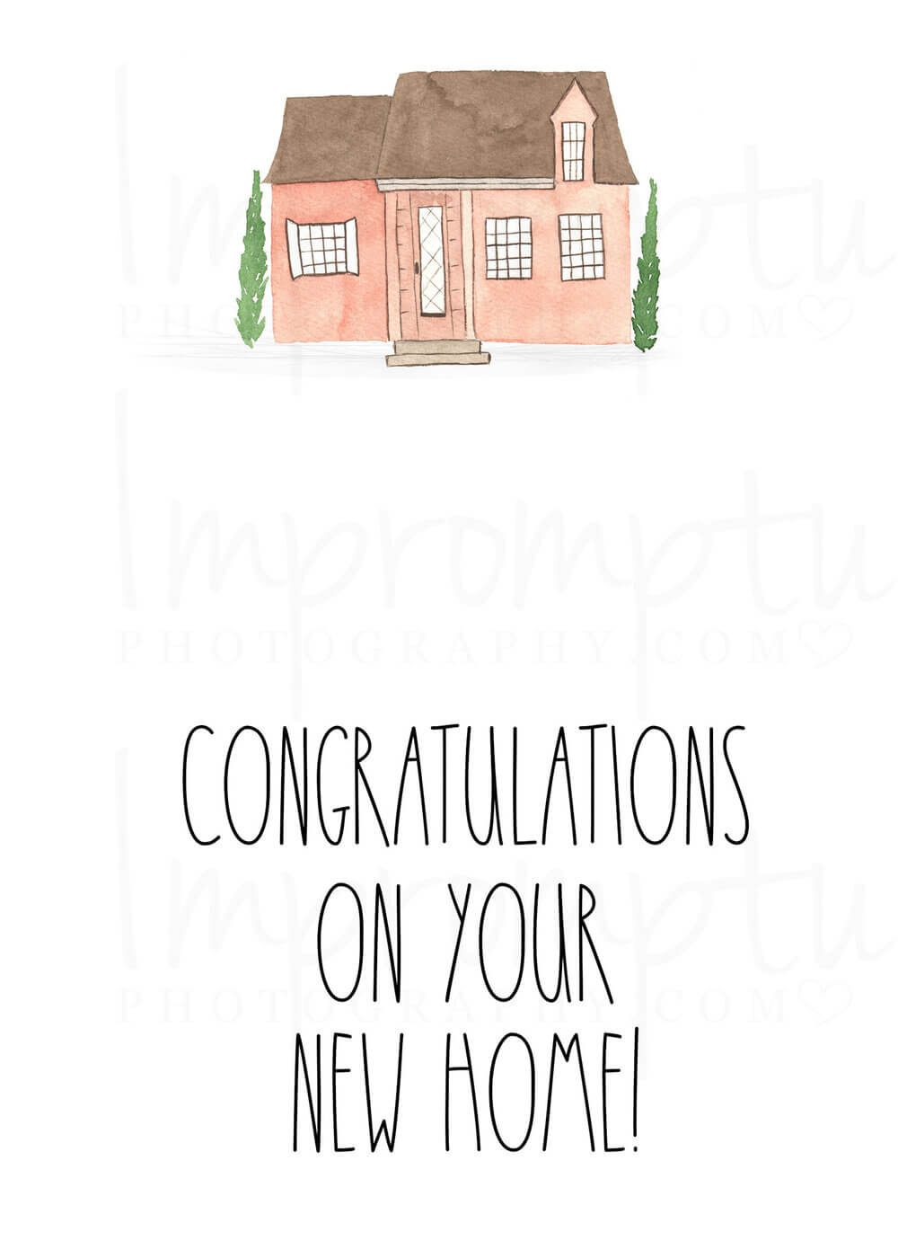 Rae Dunn Inspired Congratulations On Your New Home Card — Impromptu  Photography Pertaining To Michaels Place Card Template
