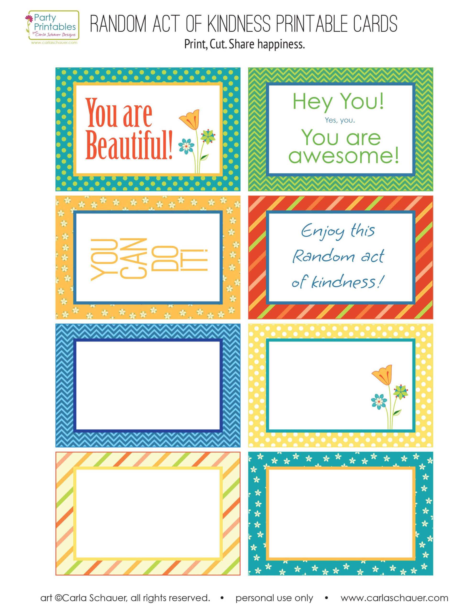 Random Act Of Kindness Printable Cards – Google Search Regarding Random Acts Of Kindness Cards Templates