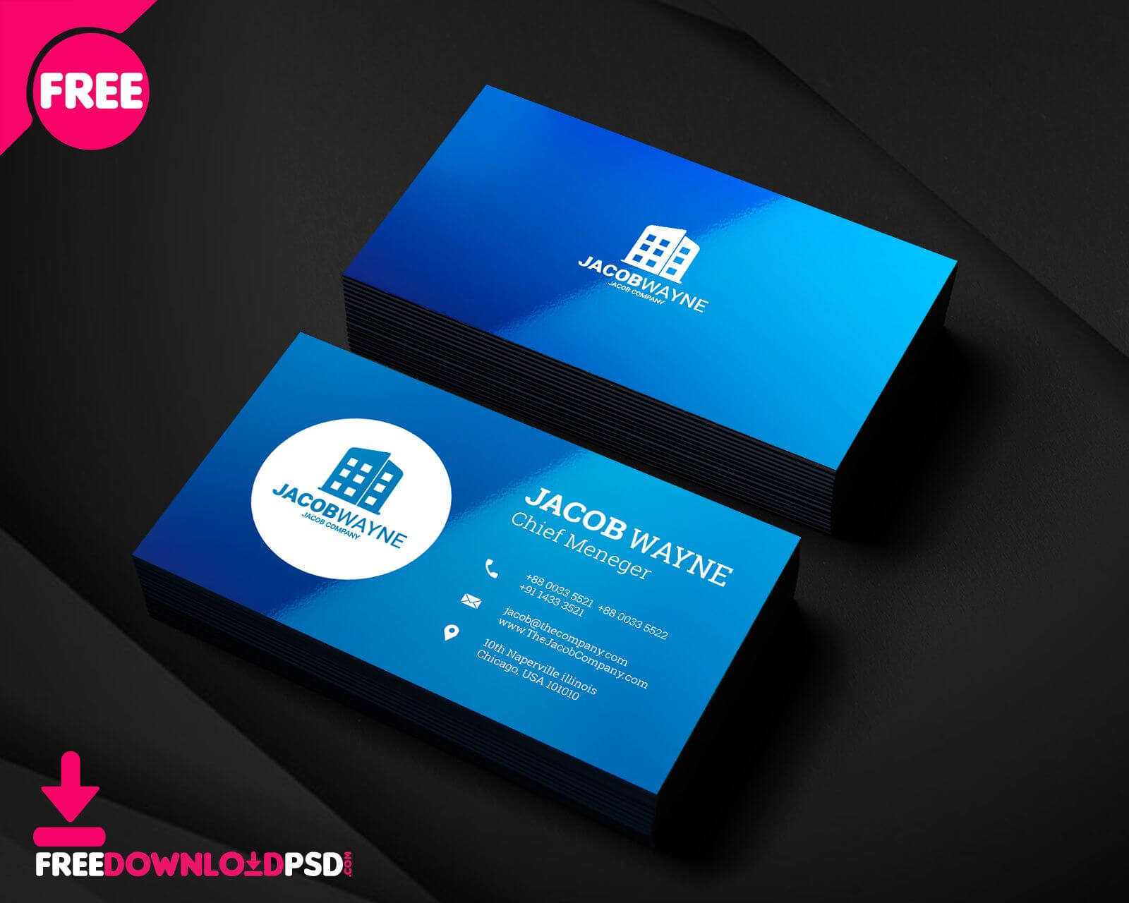 Real Estate Business Card Psd, Free Real Estate Business Intended For Psd Name Card Template