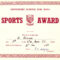 Red Award Sports Certificates Word Pdf In Athletic Certificate Template
