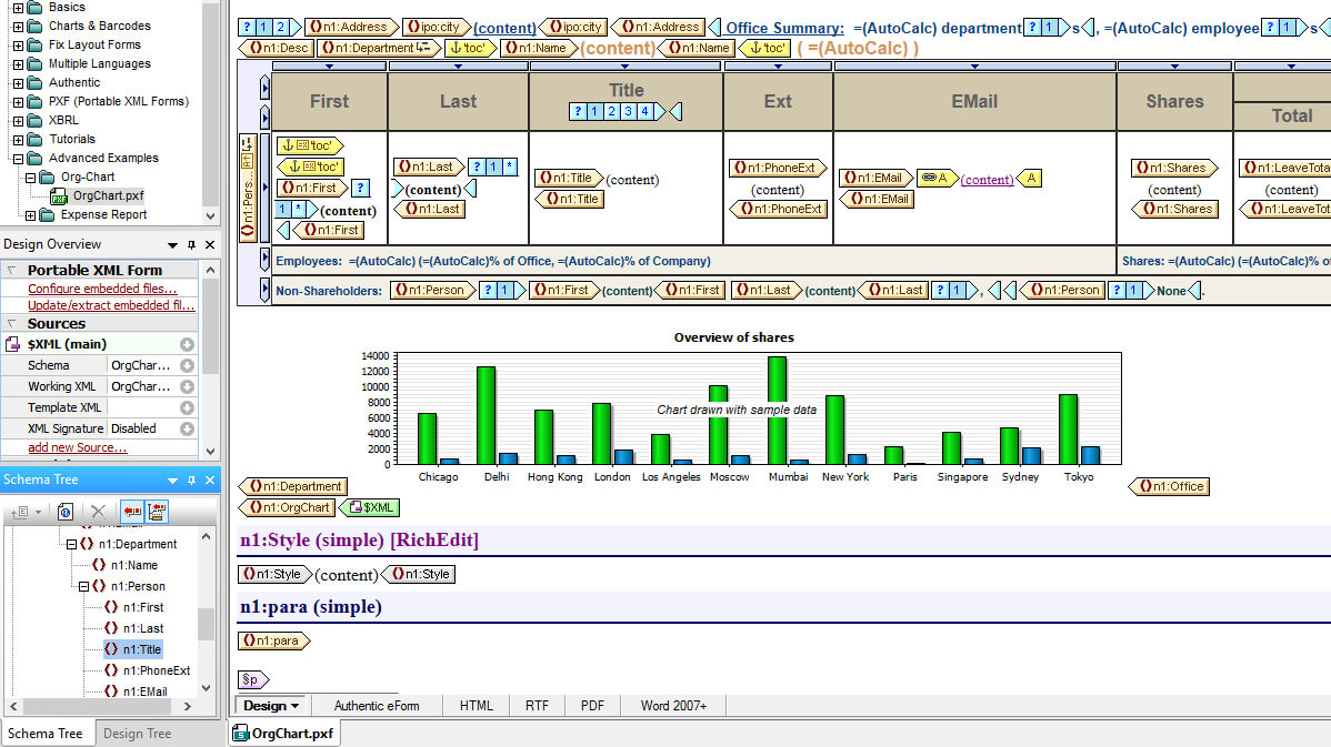 Report Builder: Stylevision | Altova Pertaining To Report Builder Templates