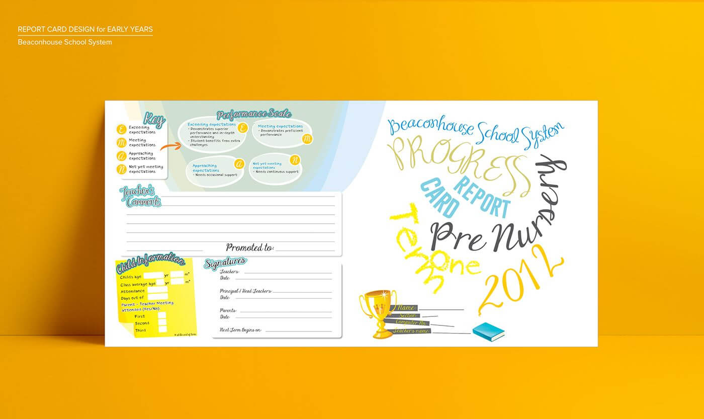 Report Card – Beaconhouse School System On Behance Within Boyfriend Report Card Template