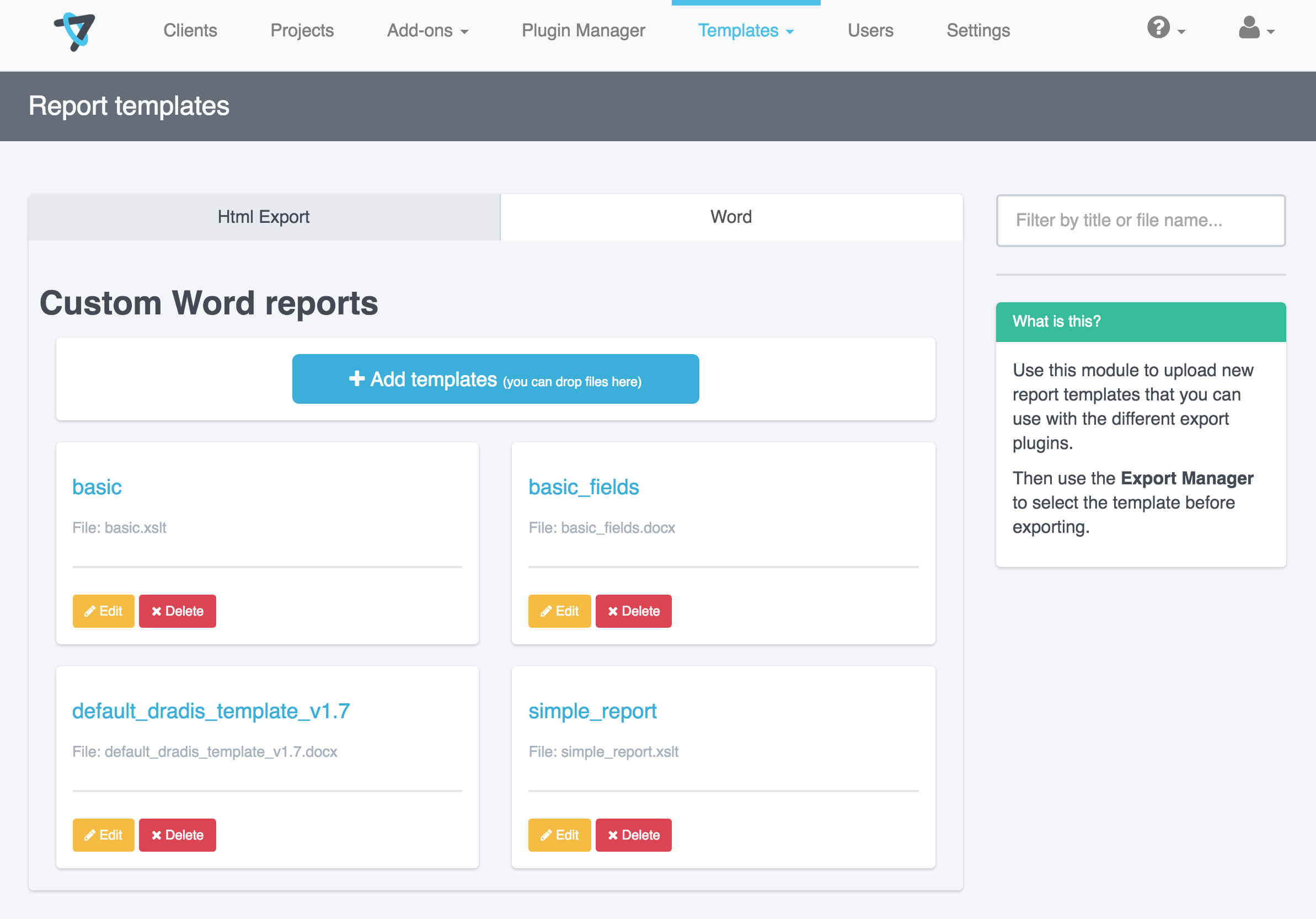 Report Templates | Dradis Pro Help Intended For Reporting Website Templates