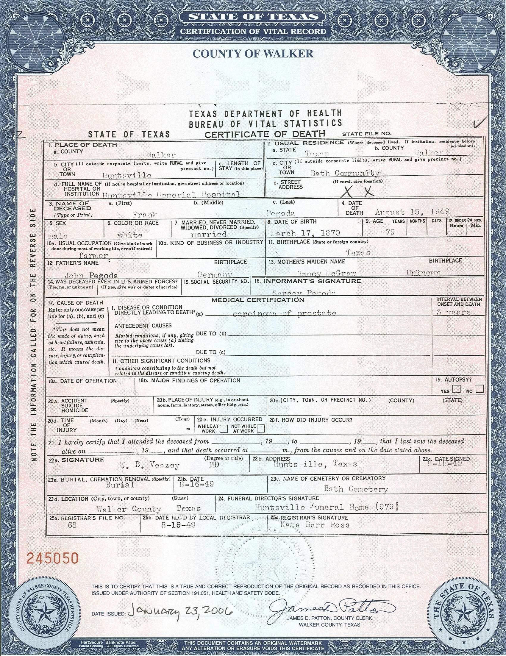 Request Birth Certificates | Birth Certificate Template Regarding Fake Death Certificate Template