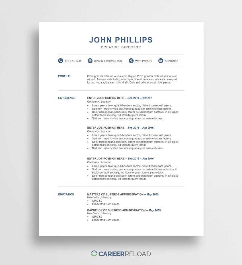 Resume ~ Freesume Templates Image Inspirations Word Template Throughout Free Resume Template Microsoft Word