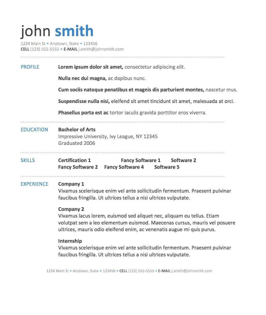Resume Layout On Microsoft Word 2007 | Professional Resumes Inside Resume Templates Word 2007