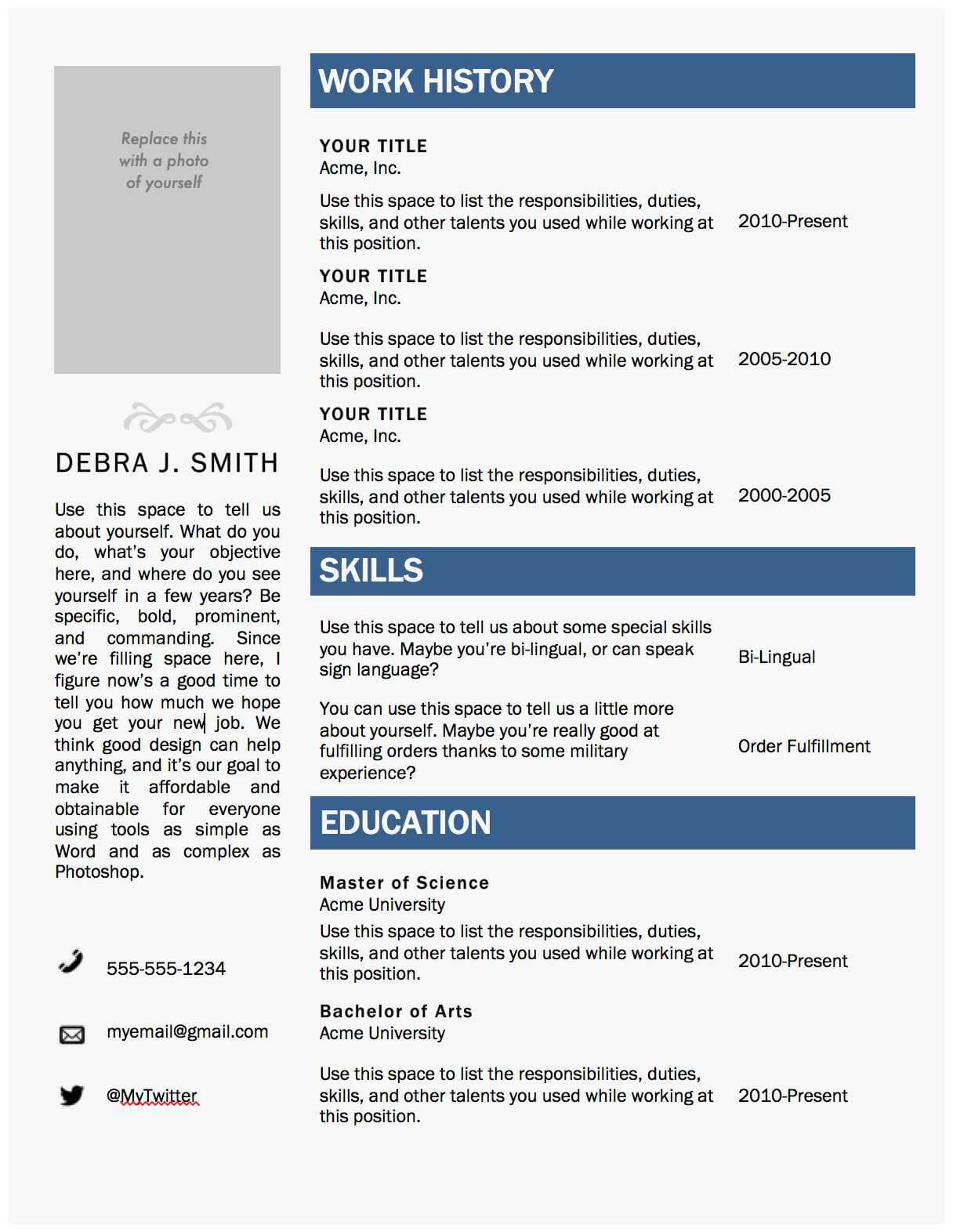 Resume Templates Word 2010 New 4 5 Professional Resume Within Resume Templates Microsoft Word 2010