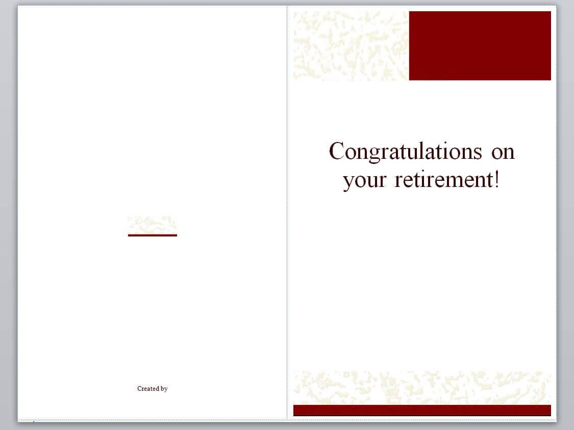 Retirement Card Template | Retirement Cards » Template Haven In Retirement Card Template