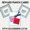 Reward Punch Cards Teacher Desk Www.teacherdesk.co.uk Within Reward Punch Card Template