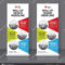 Roll Banner Design Template Vertical Abstract Background Pertaining To Retractable Banner Design Templates