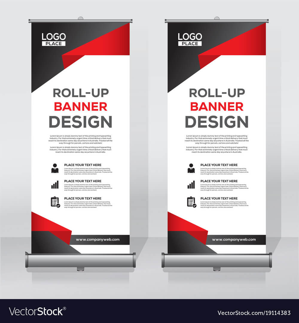 Roll Up Banner Design Print Template Inside Pop Up Banner Design Template