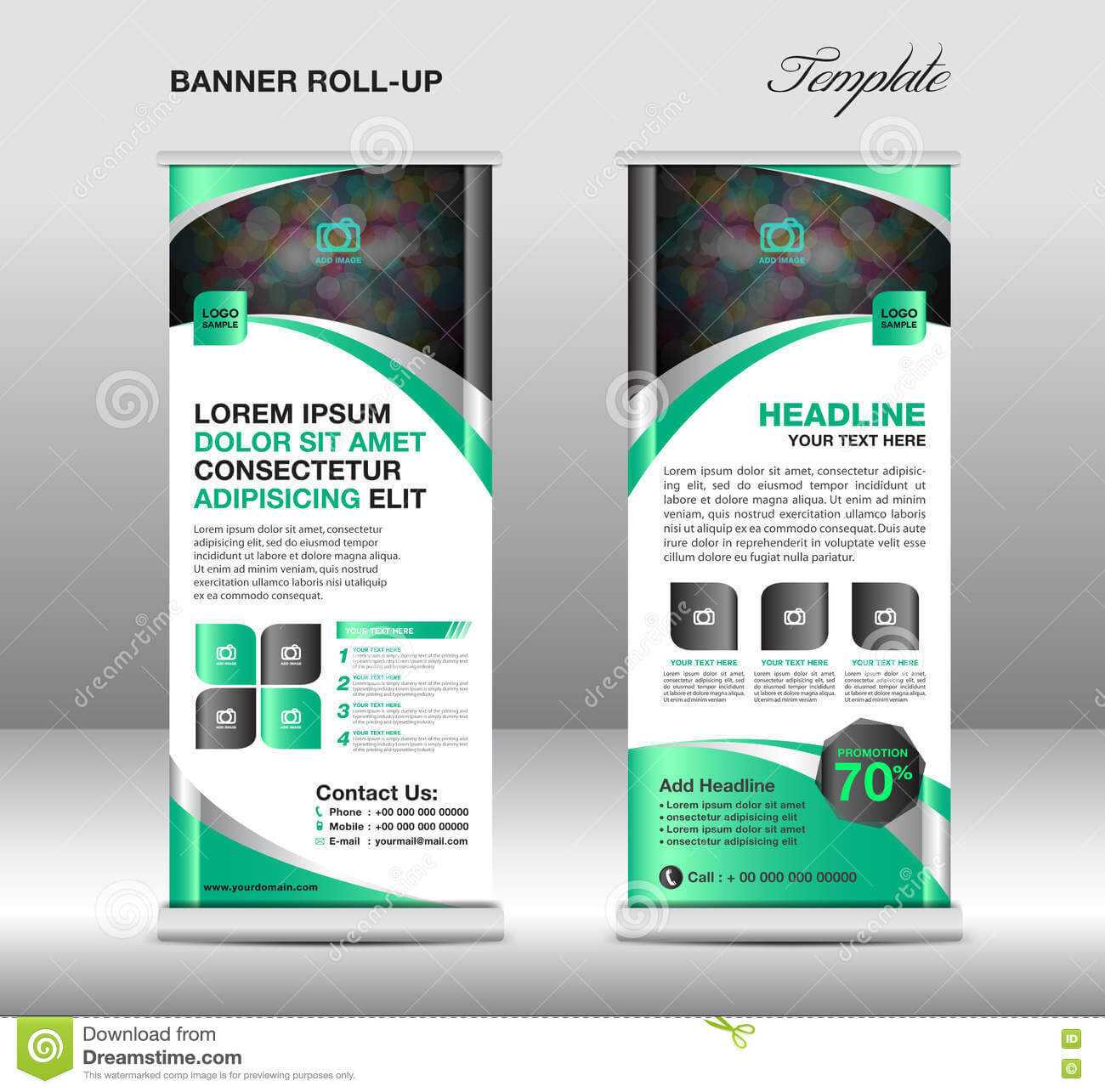 Roll Up Banner Stand Template, Stand Design,banner Template Within Banner Stand Design Templates