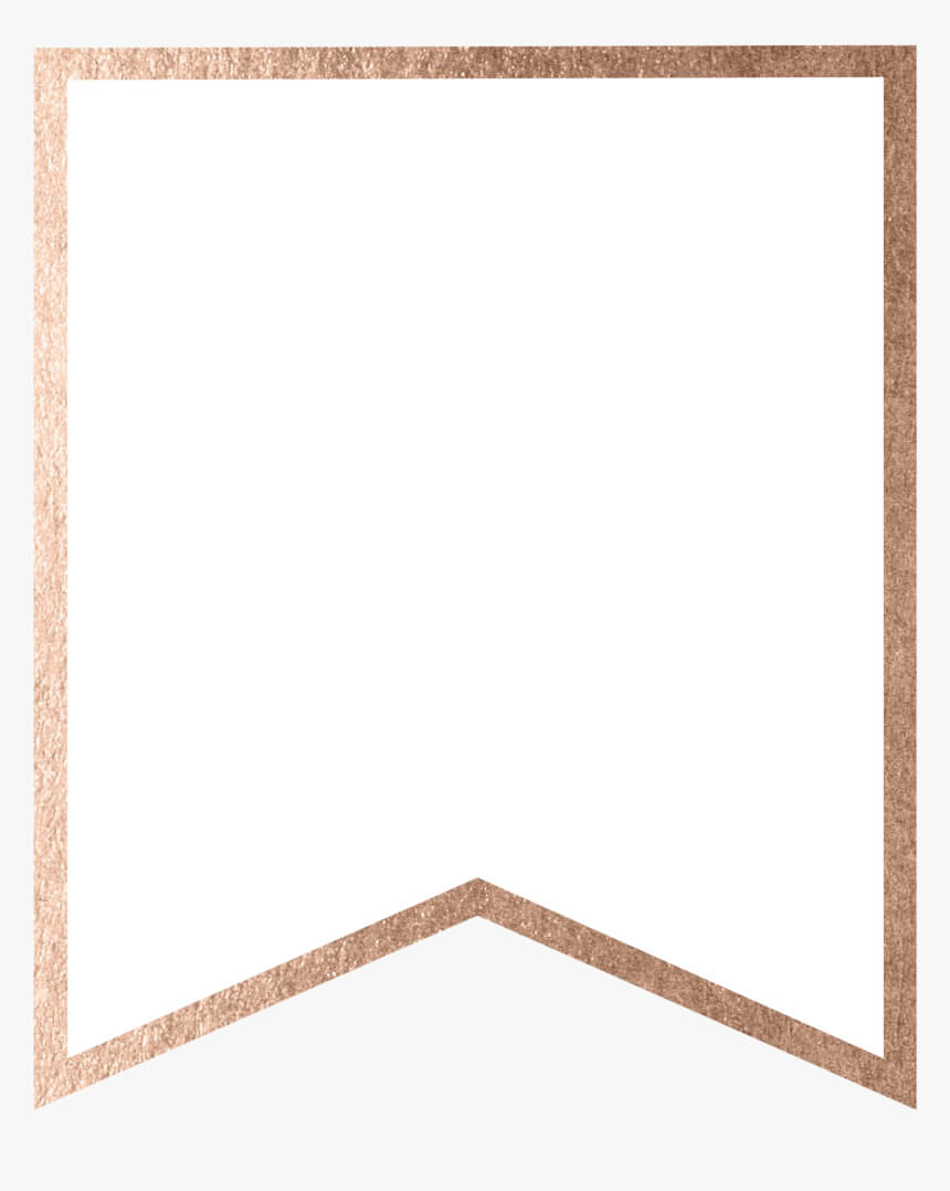 Rose Gold Banner Template Free Printable Blank , Png Within Banner Cut Out Template