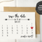 Rustic Save The Date Calendar Card Template | Save The Date Pertaining To Save The Date Cards Templates