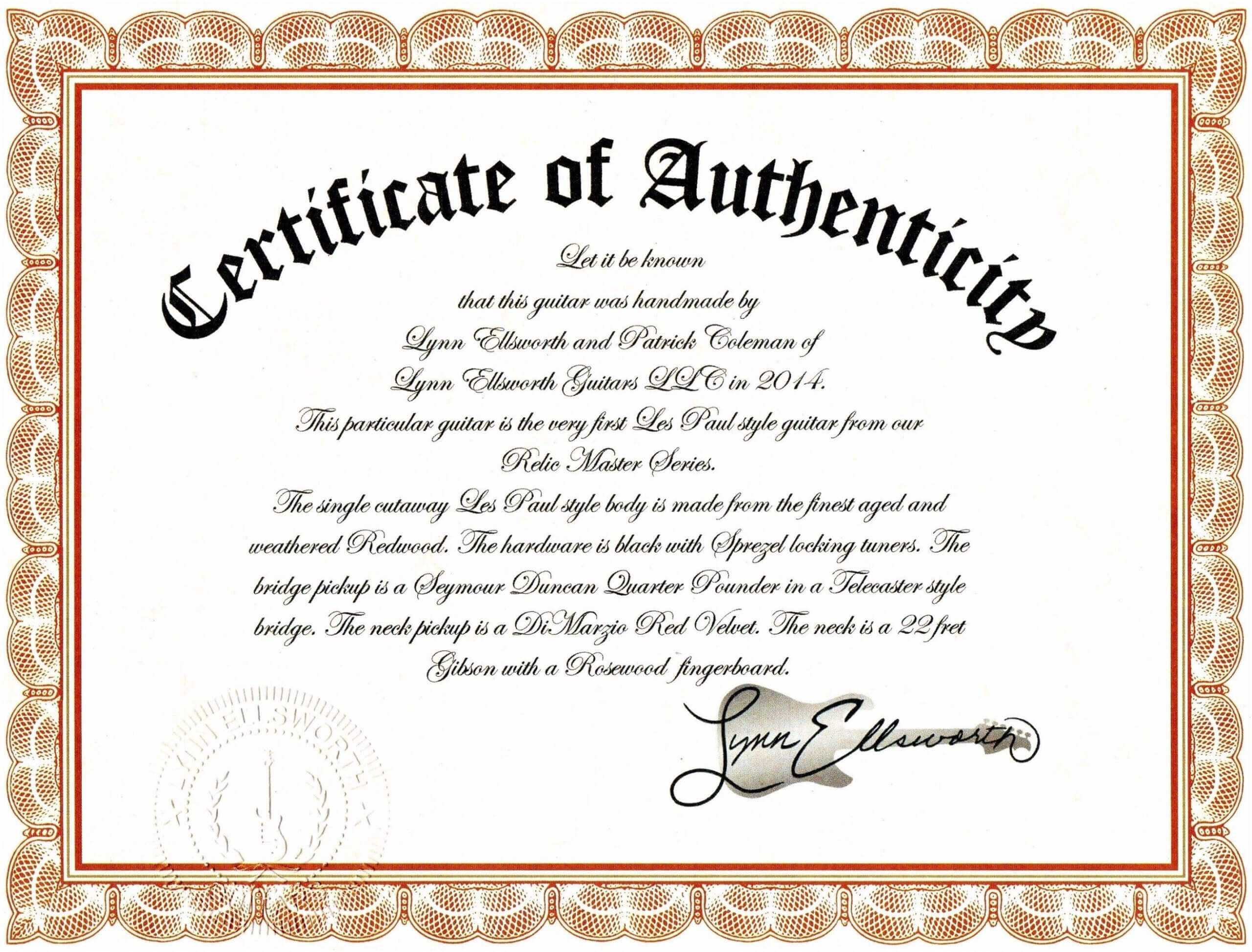 Sample Certificate Of Authenticity Photography Best Of Regarding Photography Certificate Of Authenticity Template