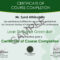 Sample Certificates – Lean Six Sigma India Regarding Green Belt Certificate Template