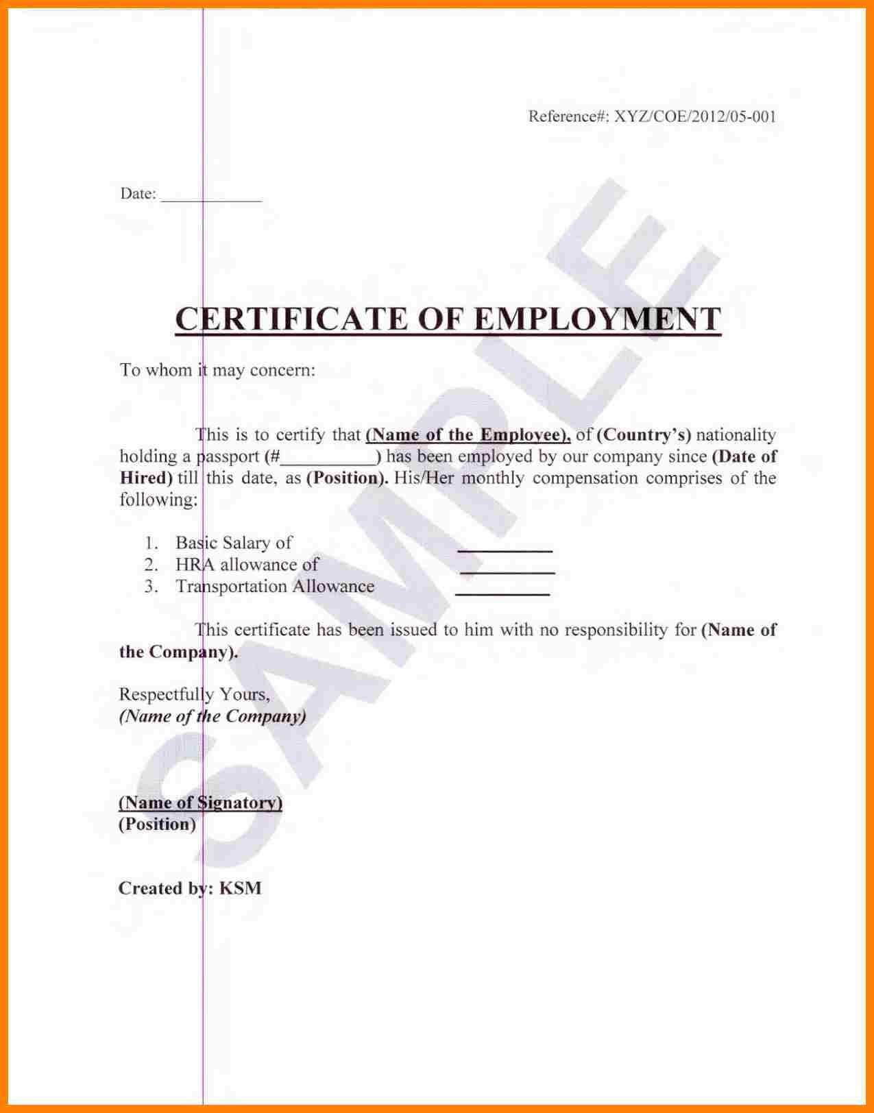 Sample Certification Employment Certificate Tugon Med Clinic Pertaining To Sample Certificate Employment Template