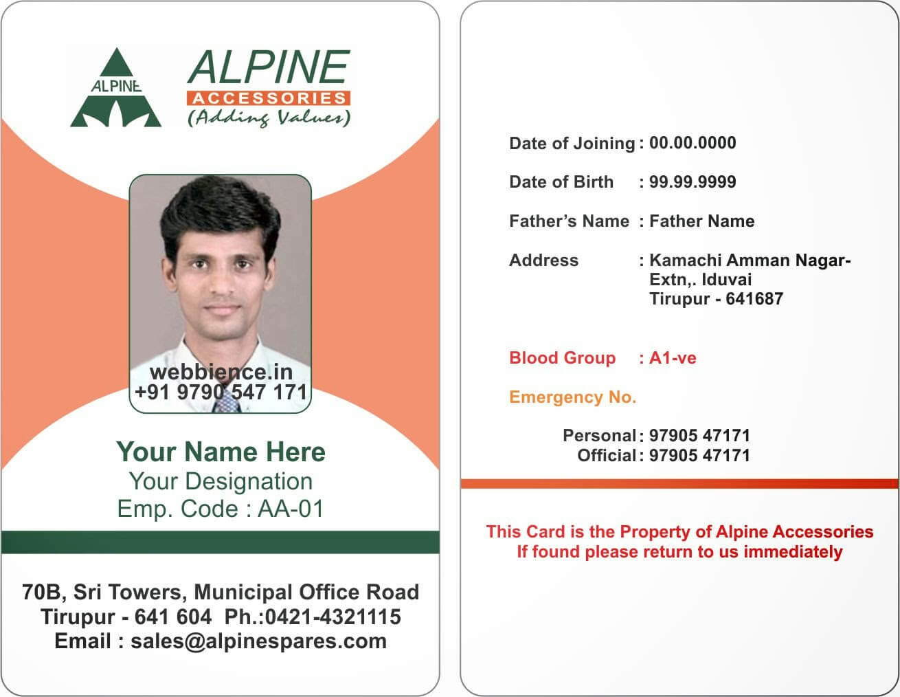 Sample Of Id Card Template – Zimer.bwong.co In Sample Of Id Card Template
