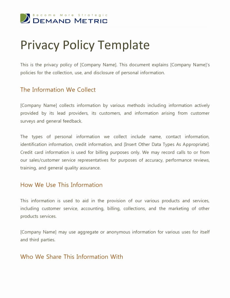Sample Of Privacy Policy Statement | Cialis Genericcheapest Intended For Credit Card Privacy Policy Template