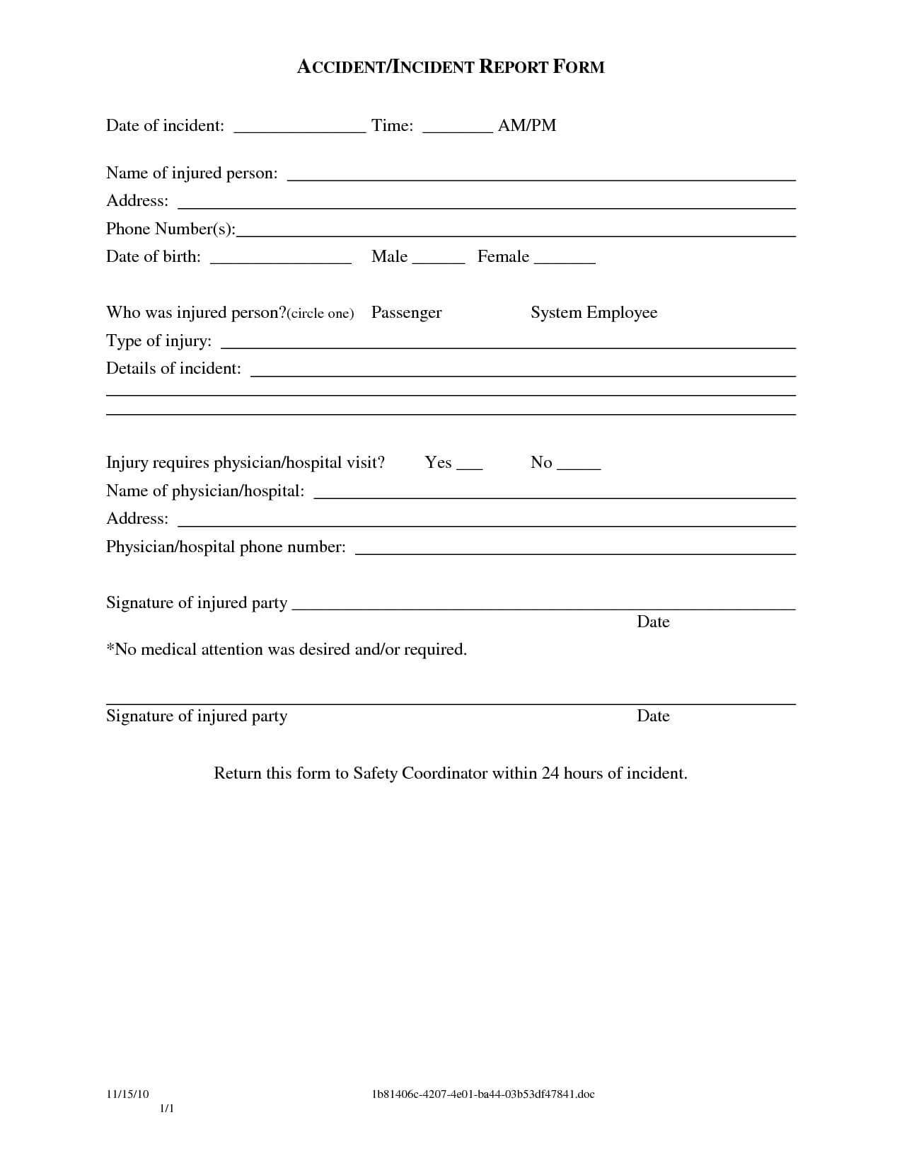 Sample Police Incident Report Template Images – Police Pertaining To Incident Report Form Template Qld