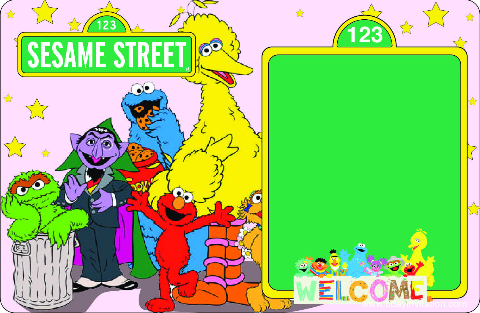 Sample Printable Sesame Street Party Intended For Sesame Street Banner Template