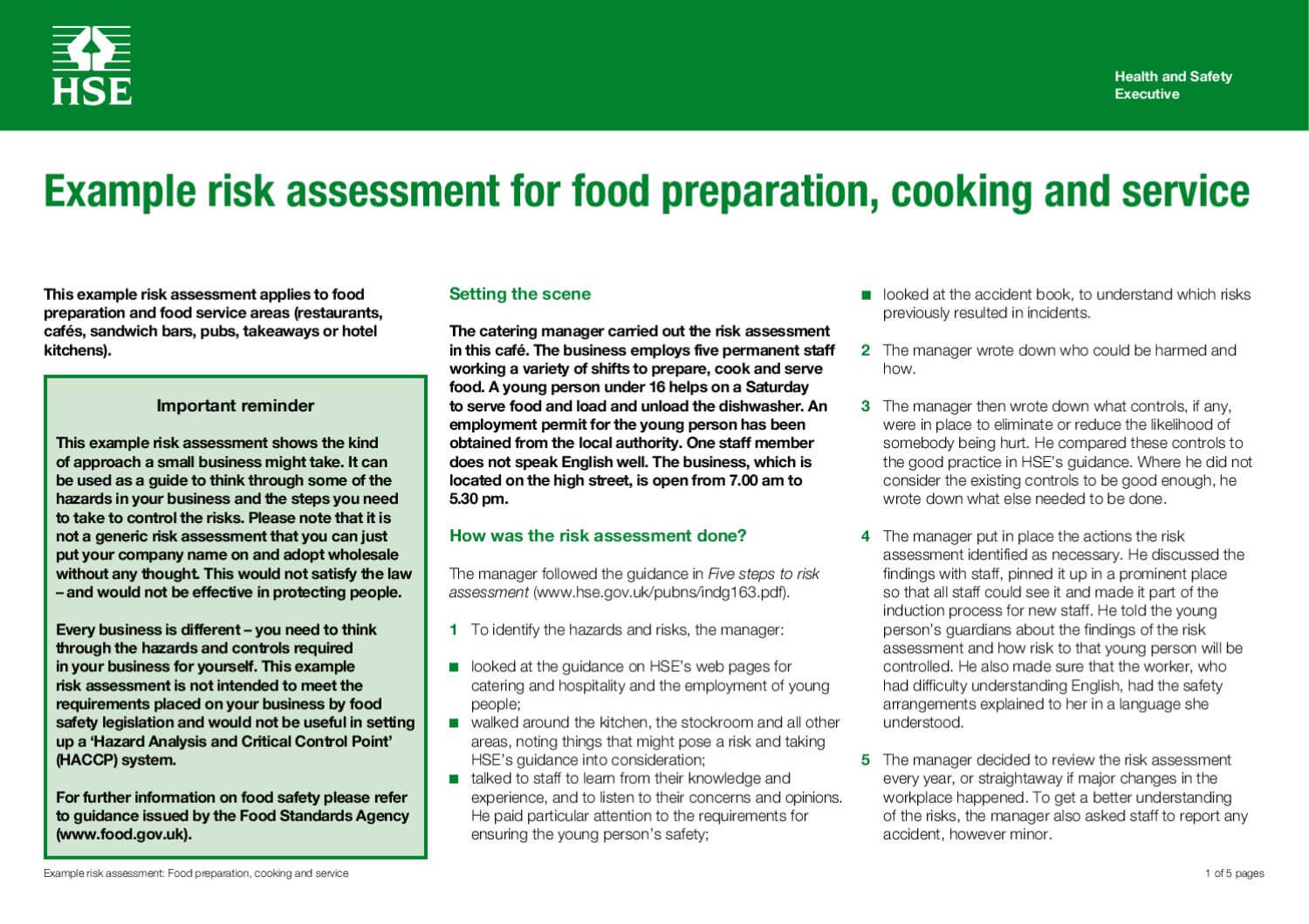 Sample Risk Assessmentkatie Allen – Issuu Within Safety Analysis Report Template