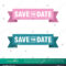 Save Date Banner Vector Template Illustration Stock Vector Regarding Save The Date Banner Template