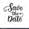 Save Date Photo Overlay Vintage Hand Stock Vector (Royalty Regarding Save The Date Banner Template