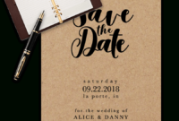 Save The Date Templates For Word [100% Free Download] in Save The Date Template Word