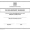 Scholarship Award Certificate Template | Certificate Inside Present Certificate Templates