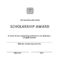 Scholarship Award Certificate | Templates At within Certificate Of Appearance Template