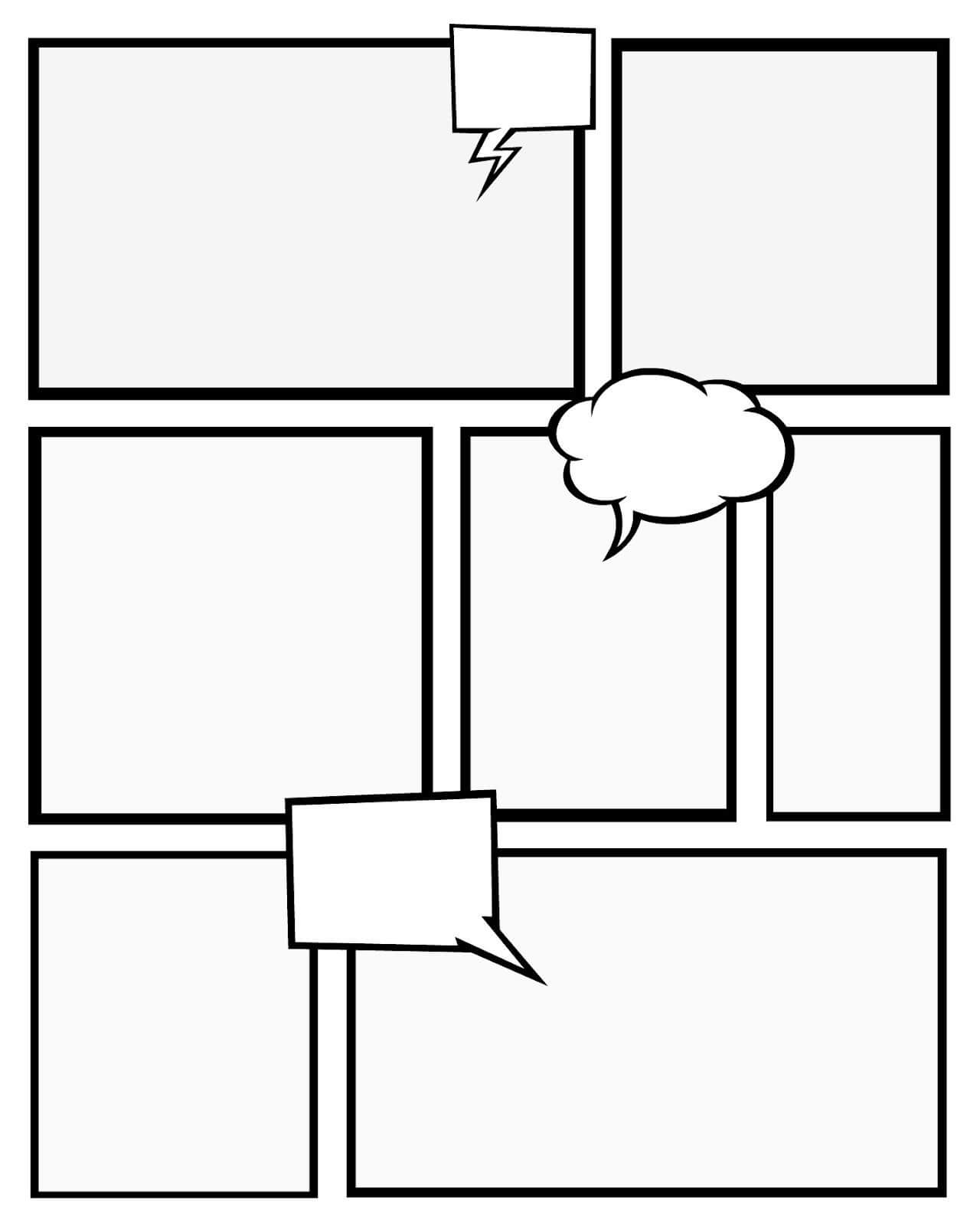 School Hasn't Started Yet In Our House, But The Kids Have Pertaining To Printable Blank Comic Strip Template For Kids