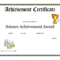 Science Fair Award Certificate Award Certificate Download Throughout Hayes Certificate Templates