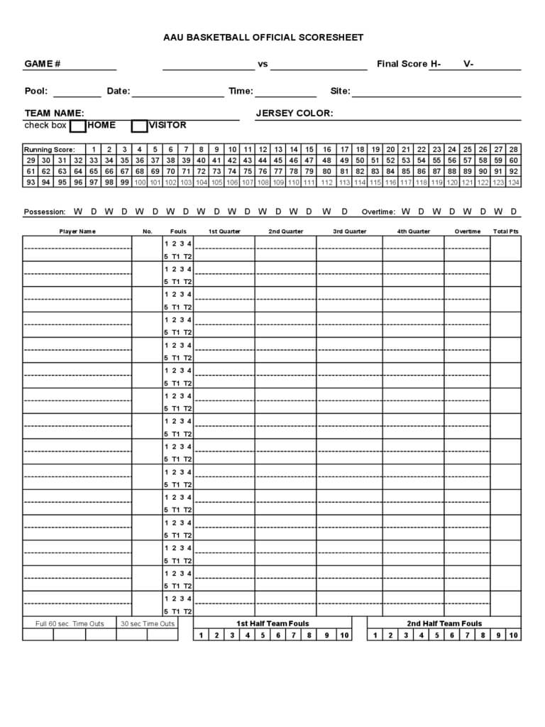 Score Sheet Template – 158 Free Templates In Pdf, Word In Bridge Score Card Template