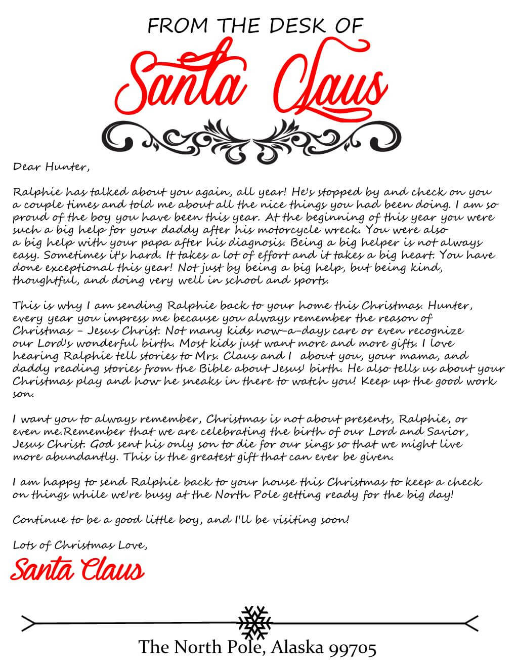 Search Results For Free Letter From Santa Template Free With Santa Letter Template Word