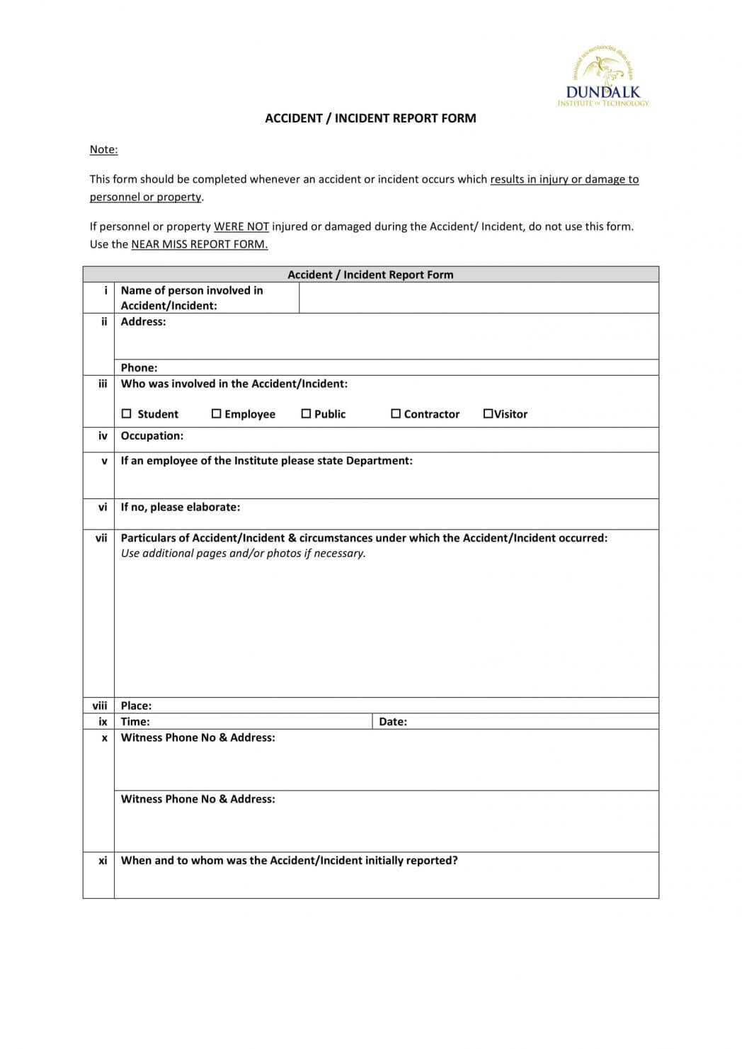 Report Writing Template Free