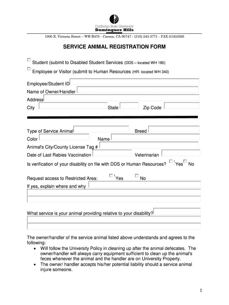 Service Dog Certification No Download Needed – Fill Online Throughout Service Dog Certificate Template