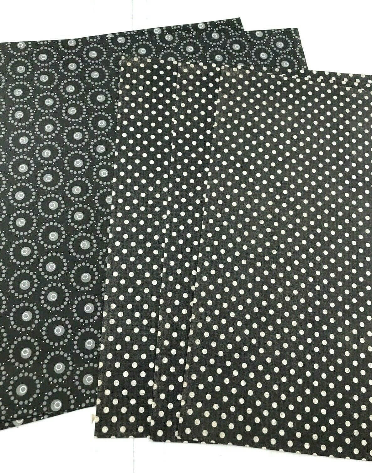 Set Of 2 Black And White Polka Dot Paper 12" X 12" Craft Scrapbook Card  Making Throughout Recollections Cards And Envelopes Templates