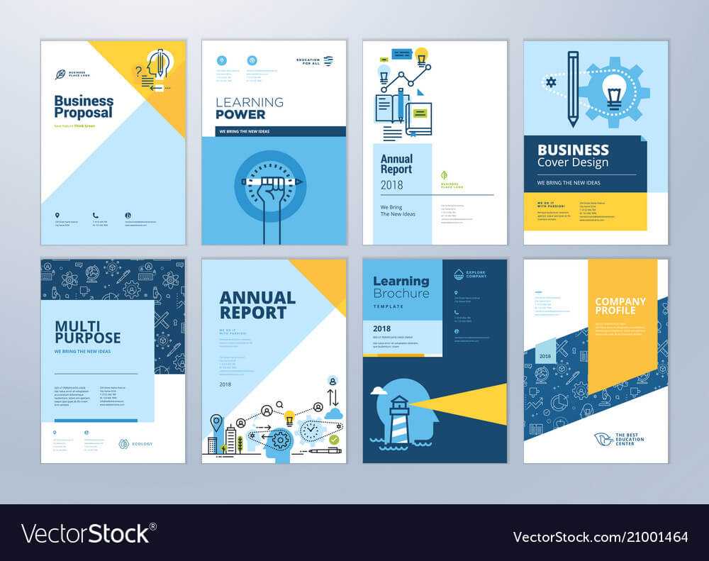 Set Of Brochure Design Templates Of Education Within Brochure Design Templates For Education