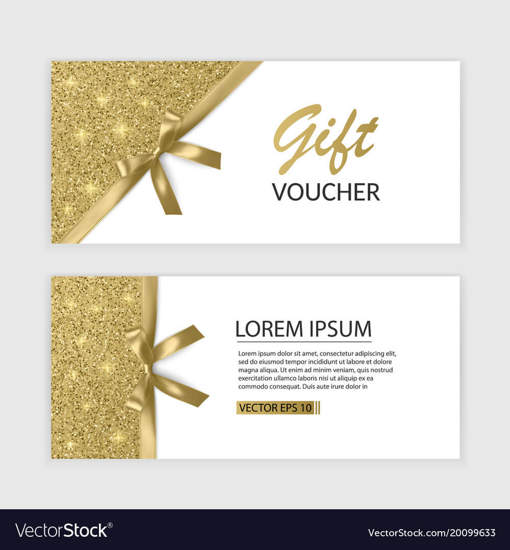 Set Of Gift Voucher Card Template Advertising Or With Advertising Card Template