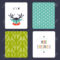 Set Of Winter Small Card Templates. Collection For Christmas.. With Small Greeting Card Template
