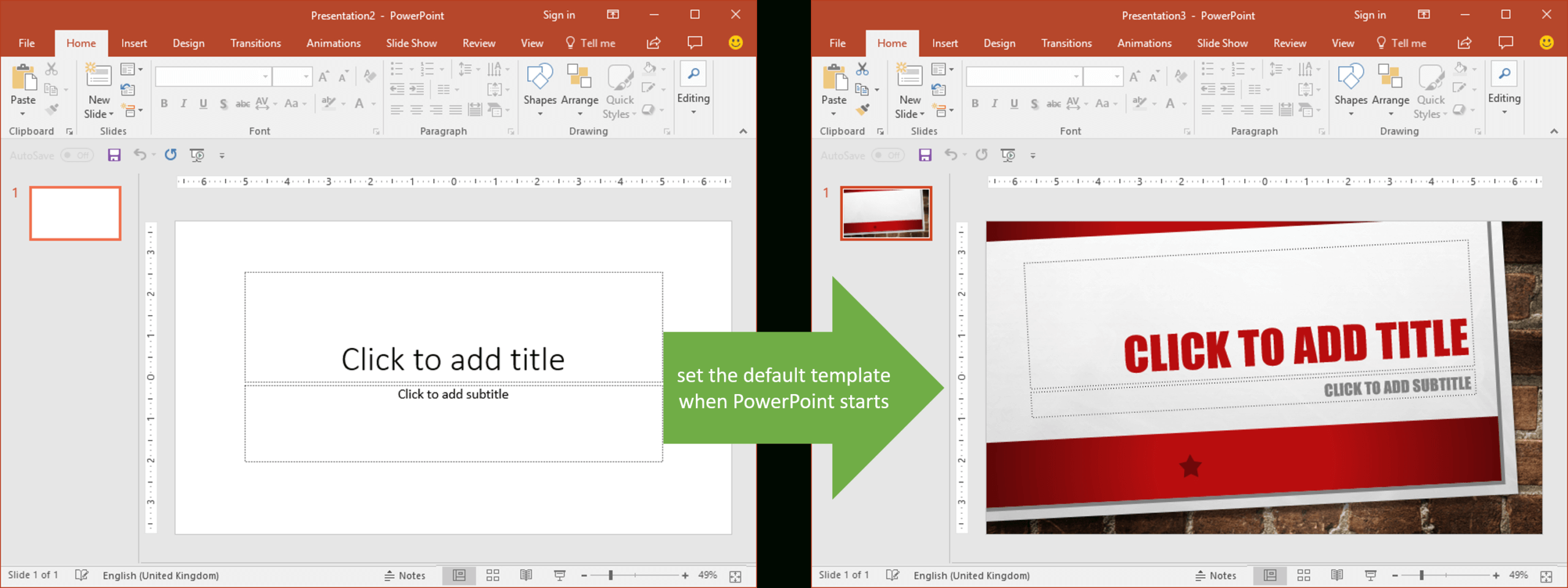 Set The Default Template When Powerpoint Starts | Youpresent Within Powerpoint 2013 Template Location